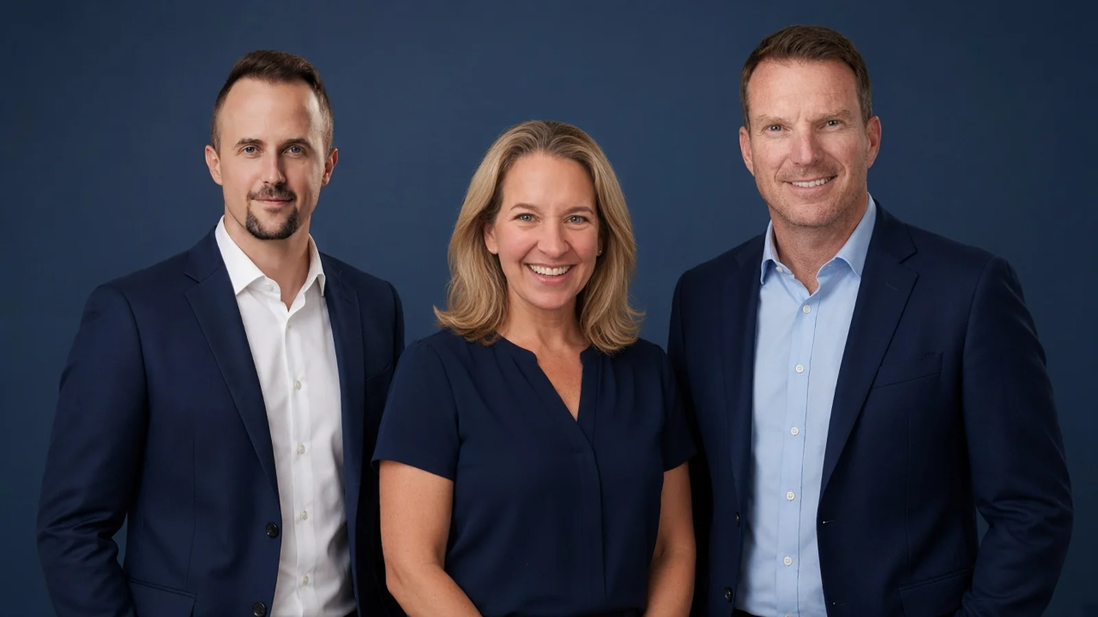 Matt, Petro and Colin, the Wall Media team behind the Lead Partner brands